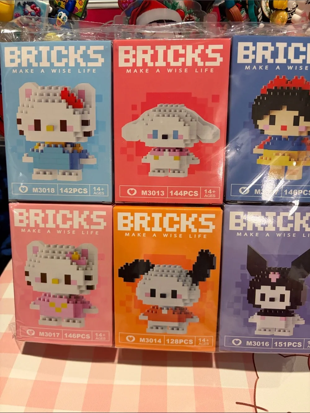 BRICKS Pixel Character Building Set - Choice of 1